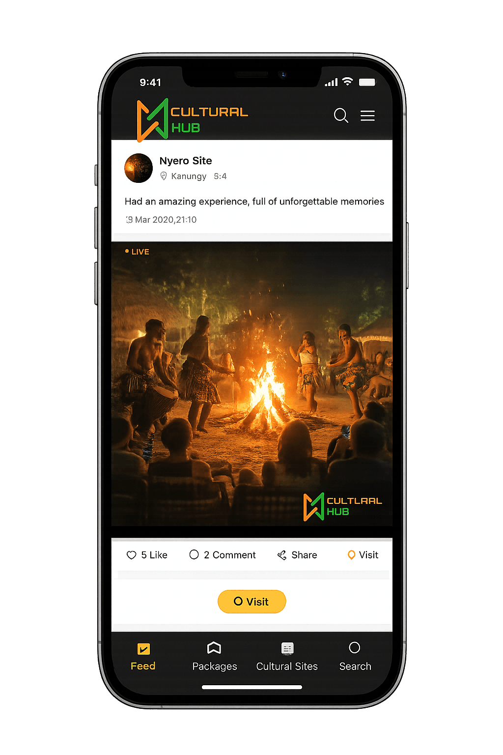 CulturalHub feed preview